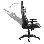 vidaXL Chaise de jeu pivotante Blanc PVC