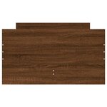 vidaXL Cadre de lit avec tiroirs chêne marron 90x200 cm