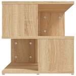 vidaXL Table d'appoint Chêne sonoma 40x40x40 cm Aggloméré