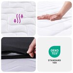 vidaXL Matelas à ressorts bonnell moyen 140x200 cm