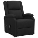 Vidaxl fauteuil releveur inclinable noir tissu