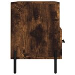 vidaXL Meuble TV Chêne fumé 80x36x50 cm Bois d'ingénierie
