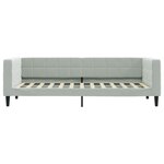 vidaXL Lit de jour avec matelas gris clair 80x200 cm velours