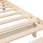 vidaXL Cadre de lit sans matelas bois massif 140x190 cm