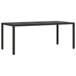 vidaXL Ensemble de salle à manger de jardin 9 pièces en poly rattan noir
