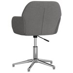 Chaise fauteuil siège pivotante de bureau informatique étude clair tissu gris 02_0024112
