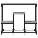 vidaXL Table console sonoma gris 89 5x28x76 cm bois d'ingénierie
