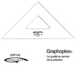 Equerre 45° 3 bords droits 21 cm