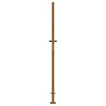 vidaXL Portail de jardin 105x205 cm acier corten conception de carré