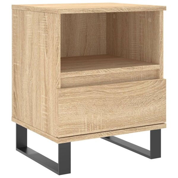 vidaXL Table de chevet chêne sonoma 40x35x50 cm bois d’ingénierie