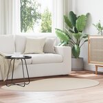 vidaXL Tapis Beige 120x170 cm Polyester antidérapant