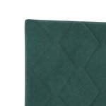 vidaXL Tête de Lit Design Blocs de Diamant Verte Foncée 144 cm Velours