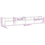 vidaXL Meubles TV muraux 2Pièces gris béton 100x30x30cm bois d'ingénierie