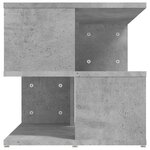 vidaXL Table d'appoint Gris béton 40x40x40 cm Aggloméré