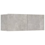 vidaXL Ensemble de meubles TV 6 Pièces Gris béton Bois d'ingénierie