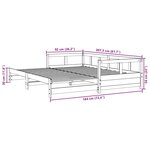 vidaXL Lit de jour et lit gigogne et matelas 90x200 cm bois pin massif