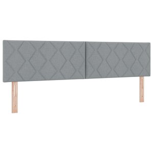 Têtière LED vidaXL Design Blocs de Diamant Gris Clair 180 cm Tissu