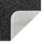 Tapis shaggy vidaXL avec fond en latex gris foncé 240x340 cm
