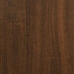 vidaXL Table de chevet murale chêne brun 35x30x51 cm bois d'ingénierie