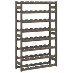 vidaXL Casier à bouteilles pour 56 bouteilles gris bois pin solide