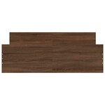 vidaXL Cadre de lit sans matelas chêne marron 150x200 cm