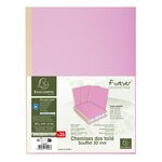 Paquet De 25 Chemises Dos Toilé Forever® 320g/m2 - 24x32cm - Lilas - Exacompta