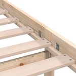 vidaXL Cadre de lit sans matelas bois massif 90x200 cm