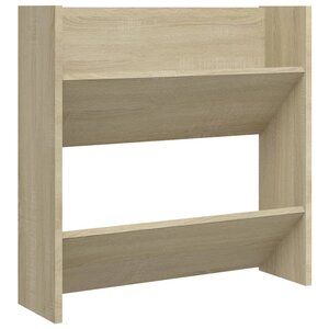 vidaXL Armoire à chaussures murale Chêne Sonoma 60x18x60 cm Aggloméré