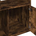 vidaXL Bibliothèque chêne fumé 70x36x189 cm bois d'ingénierie