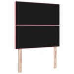 Tête de lit vidaXL boutons en cristal tuftée rose 100 cm en velours