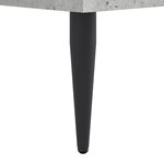 vidaXL Cadre de lit sans matelas gris béton 200x200 cm