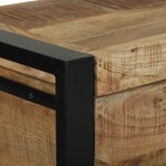 vidaXL Coffres de rangement 60x30x30cm en bois de manguier massif et métal