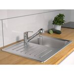SCHÜTTE Mitigeur d'évier avec jet rétractable DIZIANI chrome