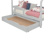 Tiroir de lit 90 x 200 BUDDY - gris clair