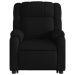 vidaXL Fauteuil inclinable de massage électrique Noir Tissu