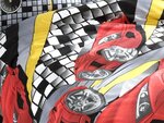 Parure de lit rouge SPEED 140 x 200 cm