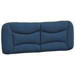 vidaXL Cadre de lit sans matelas bleu 120x200 cm tissu