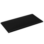 vidaXL Panneaux muraux 12 Pièces Noir 30x15 cm Similicuir 0 54 m²