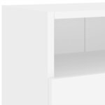 vidaXL Meuble TV mural blanc 100x30x30 cm bois d'ingénierie