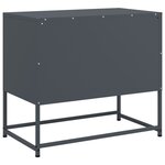 vidaXL Meuble TV rose 100 5x39x60 5 cm acier