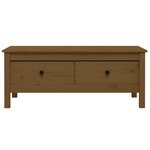 vidaXL Table basse Marron miel 100x50x40 cm Bois massif de pin