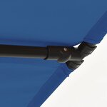 vidaXL Parasol de jardin avec mât en aluminium 2x1 5 m Bleu azuré
