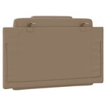 vidaXL Coussin de tête de lit cappuccino 90 cm similicuir