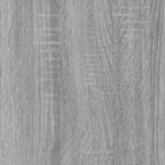 vidaXL Bibliothèque Sonoma gris 80x33x100 cm Bois d'ingénierie acier