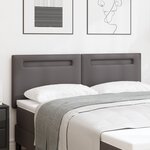 Tête de lit vidaXL au design simple Gris 140 cm en simili cuir