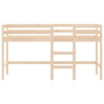 vidaXL Lit mezzanine enfants échelle 80x200 cm bois pin massif