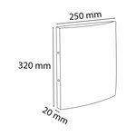 Classeur 2 Anneaux 15mm Carte Lustrée Imprimée - A4 - Couleurs Assorties - X 2 - Exacompta