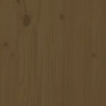 vidaXL Cadre de lit Marron miel Bois massif 200x200 cm