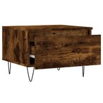 vidaXL Tables basses 2 Pièces chêne fumé 50x46x35 cm bois d'ingénierie