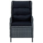 vidaXL Ensemble à manger d'extérieur 7Pièces et coussins rotin gris foncé